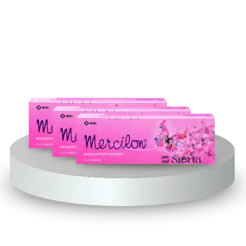 Mercilon (Desogestrel + Ethinyl Estradiol) Tablet 21s (Strip)