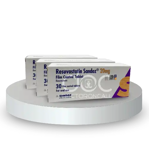 Sandoz Rosuvastatin 20mg Tablet 30s (Box)