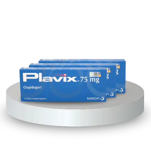 Plavix (Clopidogrel) 75mg Tablet 14s (Box)