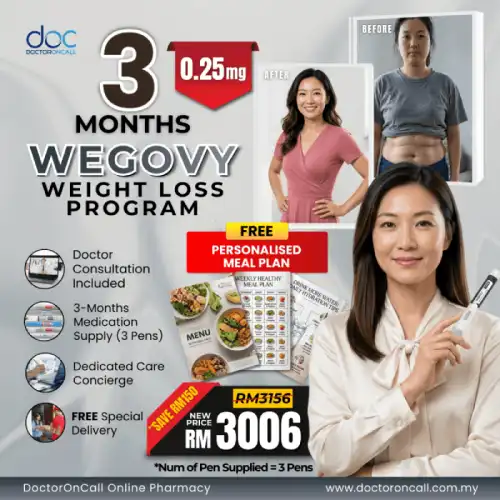 Wegovy Weight Loss Program (Clinician Guided) 0.25 mg (1 Month)