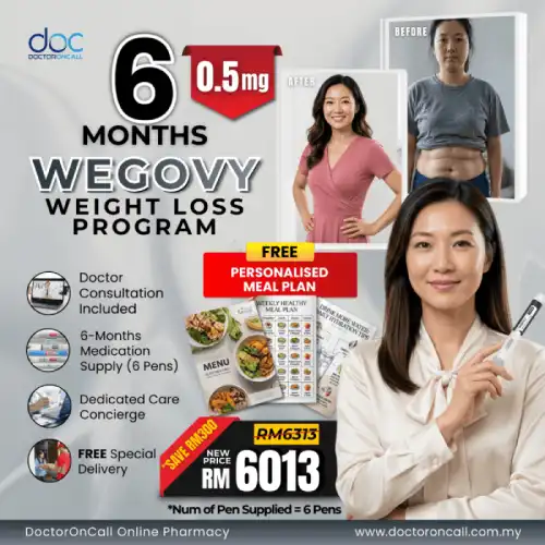 Wegovy Weight Loss Program (Clinician Guided) 0.25 mg (1 Month)