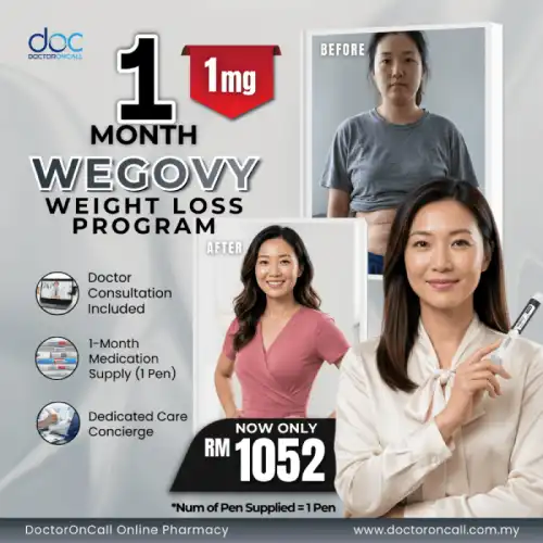 Wegovy Weight Loss Program (Clinician Guided) 0.25 mg (1 Month)