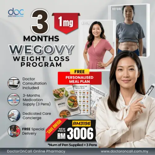 Wegovy Weight Loss Program (Clinician Guided) 0.25 mg (1 Month)