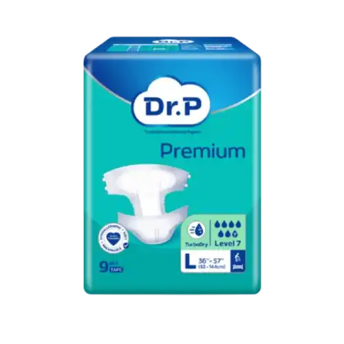 Dr. P Premium Tape Adult Diaper 10s (M)