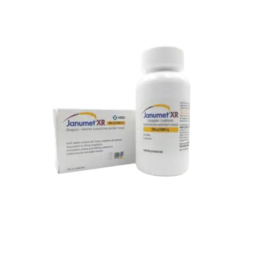 Janumet XR (Metformin + Sitagliptin) 50/500mg Tablet 56s (Bottle)