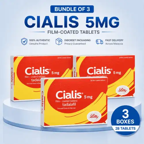 Cialis (Tadalafil) 5mg Tablet 28s (Box)