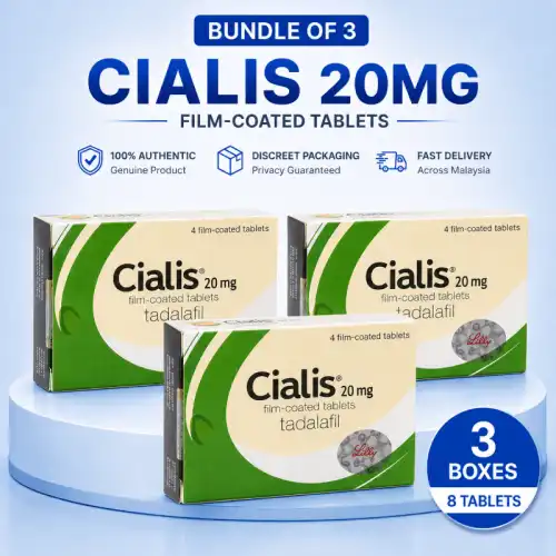 Cialis (Tadalafil) 20mg Tablet 8s (Box)