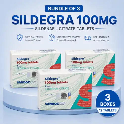 Sandoz Sildegra (Sildenafil) 100mg Tablet 4s (Box)