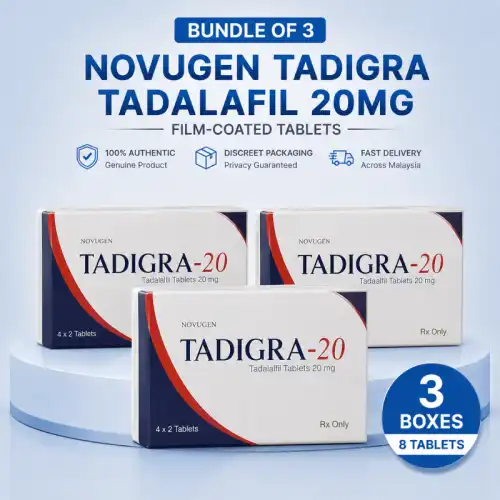 Tadigra Tadalafil 20mg Tablet 8s