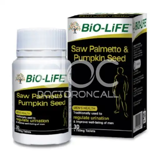 Bio-Life Saw Palmetto & Pumpkin Seed Capsule 100s x2