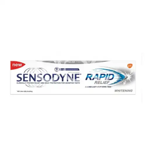 Sensodyne Rapid Relief Whitening Toothpaste 100g