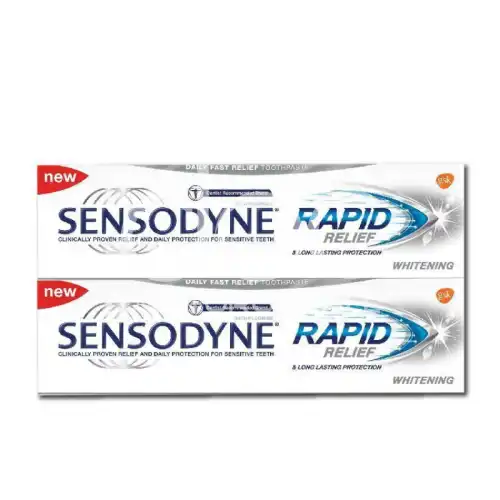 Sensodyne Rapid Relief Whitening Toothpaste 100g