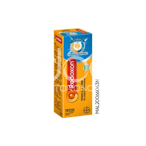 Redoxon Triple Action Vitamin C+Zinc Effervescent (Orange) Tablet 10s