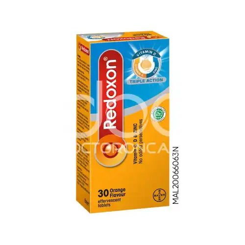 Redoxon Triple Action Vitamin C+Zinc Effervescent (Orange) Tablet 10s