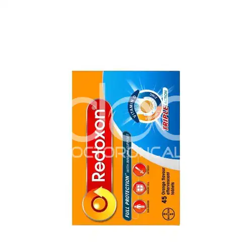 Redoxon Triple Action Vitamin C+Zinc Effervescent (Orange) Tablet 10s