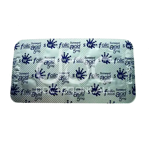 Sunward Folic Acid 5mg Tablet 10s (Strip)