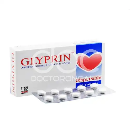 Duopharma Glyprin (Aspirin) 100mg Tablet 30s