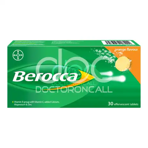 Berocca Effervescent Tablet 30s Orange