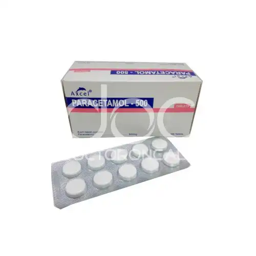 Axcel Paracetamol (Acetaminophen) 500mg Tablet 100's