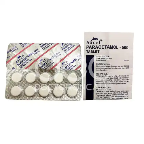 Axcel Paracetamol (Acetaminophen) 500mg Tablet 100's