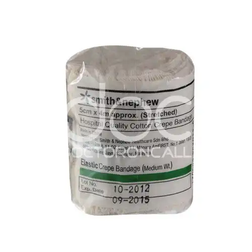 Smith & Nephew Elastic Crepe Bandage (Medium Weight) 5cm x 4m