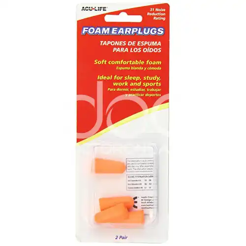 Acu-Life Soft Foam Ear Plugs 2 pairs