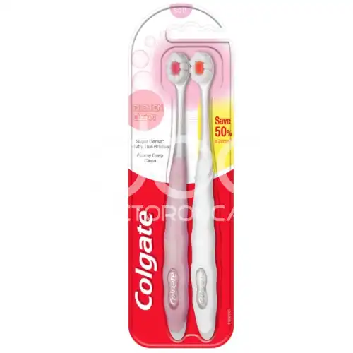 Colgate Cushion Clean Soft Toothbrush 2s