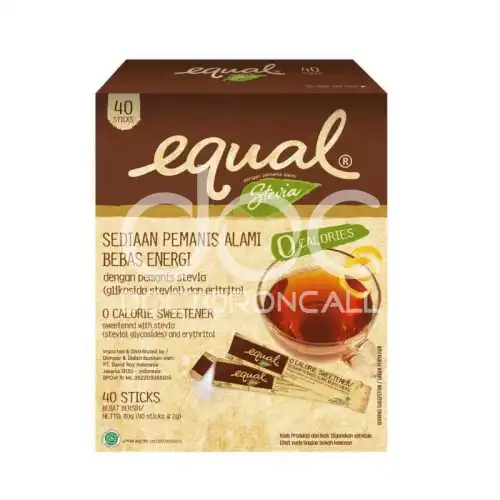 Equal Stevia Sweetener Sticks 100s