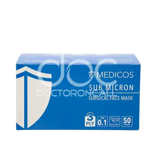 Medicos 3Ply Adult Face Mask 50s Blue