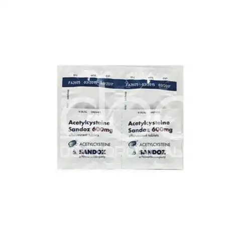 Sandoz Acetylcysteine 600mg Tablet 2s (Strip)