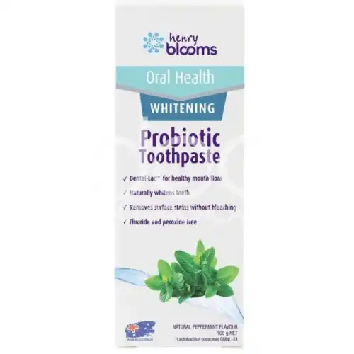 Henry Blooms Adult Whitening Probiotic Toothpaste 100g