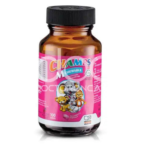 Champs Multivitamin - Strawberry Chewable Tablet 100s