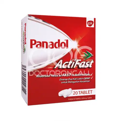 Panadol (Paracetamol/Acetaminophen) Actifast Tablet 10s (Strip)