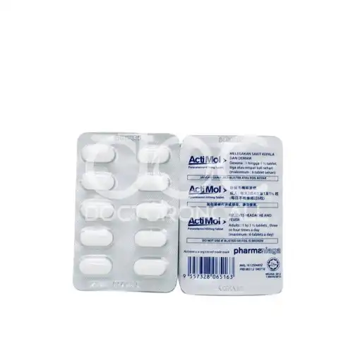 Actimol (Paracetamol) 650mg Tablet 30s