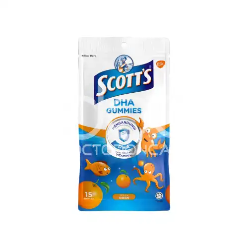 Scott's DHA Gummies Zipper Pack 15s Strawberry