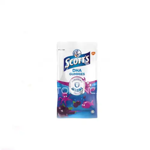 Scott's DHA Gummies Zipper Pack 15s Strawberry