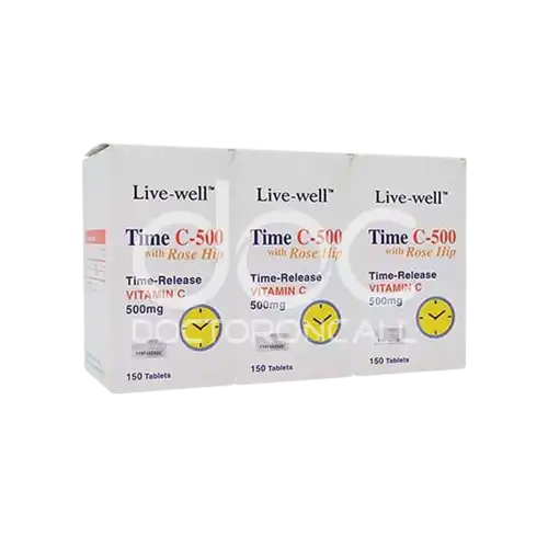 Live-well Time C 500mg Tablet 150s x 2 + 150s