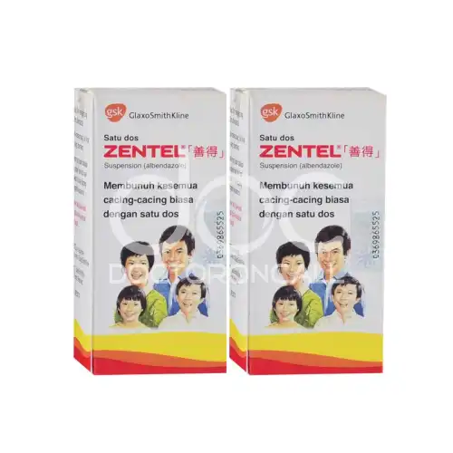 Zentel (Albendazole) Suspension 10ml 2s