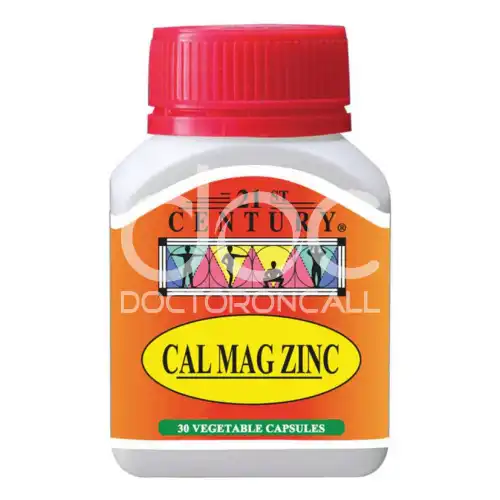 21st Century Calcium Magnesium Zinc Capsule 30s
