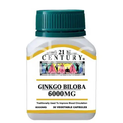 21st Century Ginkgo Biloba 6000mg Capsule 30s