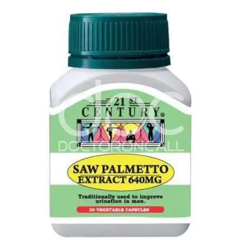 21st Century Saw Palmetto Extract 640mg Capsule 30s