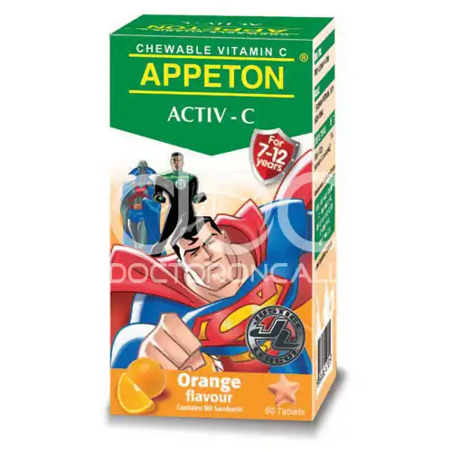 Appeton Activ - C 100mg Chewable Tablet 60s Blackcurrant