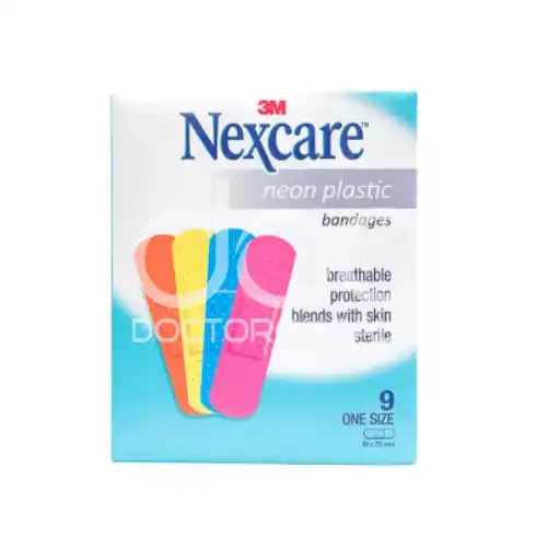 3M Nexcare Neon Plastic Bandages 9's