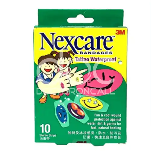 3M Nexcare Tattoo Waterproof Bandages 10's