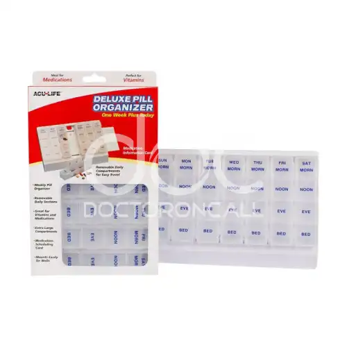 Acu-Life Weekly Pill Organizer (One Week Plus Today) 1s
