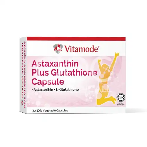 Vitamode Astaxanthin 3mg + Glutathione 100mg Capsule 30s