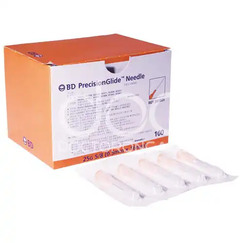 BD PrecisionGlide Needle 25G x 5/8 100's