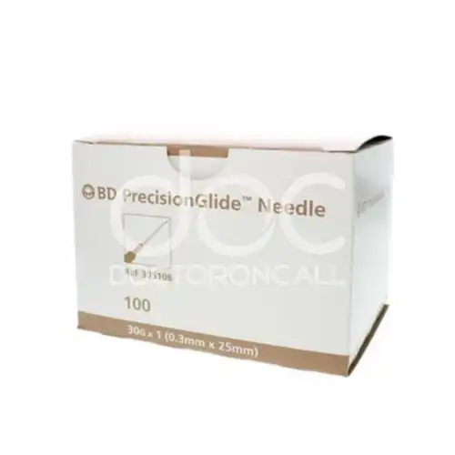 BD PrecisionGlide Needle 30G x 1 100's