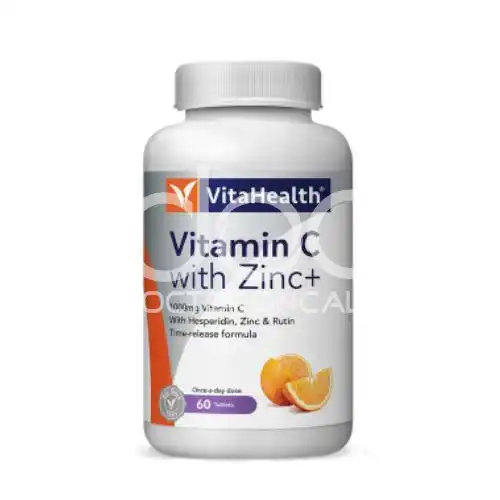 Vitahealth Trn Bioflavonoids C 1000 Plus Zinc Tablet 60s