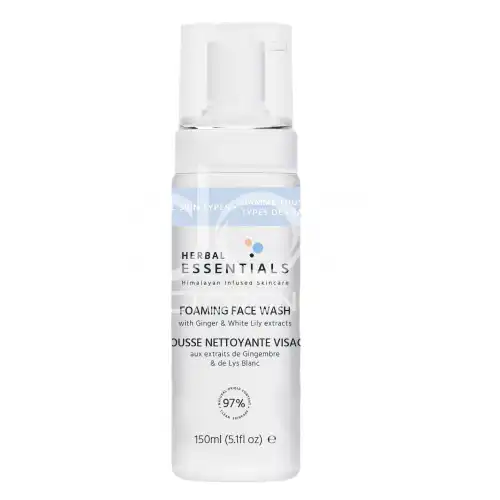Herbal Essentials Foaming Face Wash With Ginger & White Lily Extracts 150ml